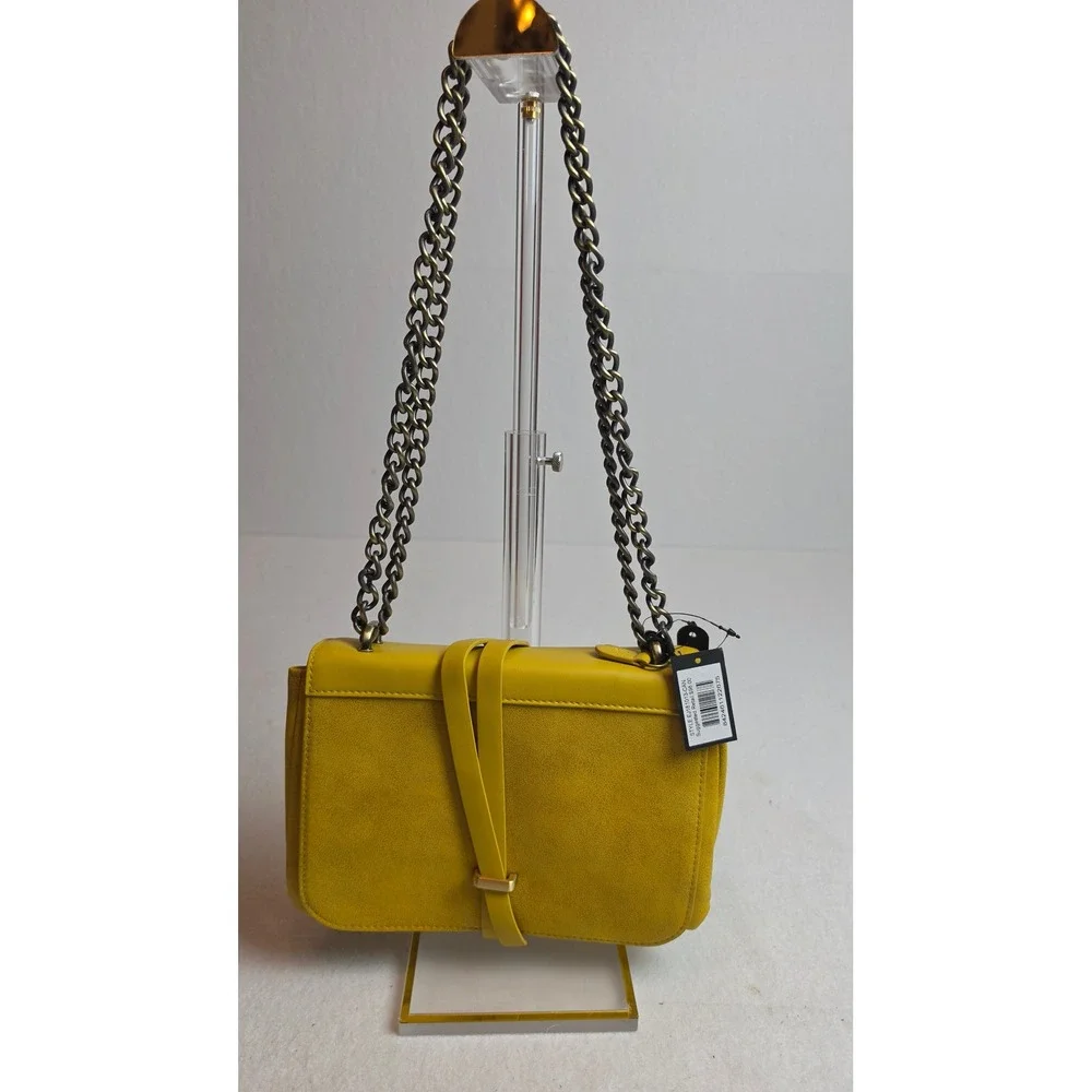 Cleobella Gypset Yellow Vegan Leather Chain Crossbody Bag EJ181013-CAN New